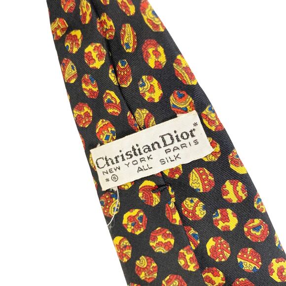 Vintage Christian Dior Silk Tie - Picture 3 of 4
